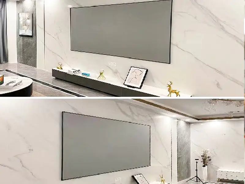 Tkanina ekranowa do projekcji przedniej z PCV